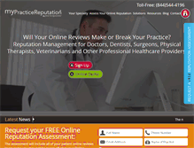 Tablet Screenshot of mypracticereputation.com